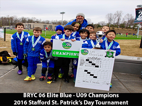 06 Elite Blue Boys Champs in 2016 Stafford St Patty's Tourney