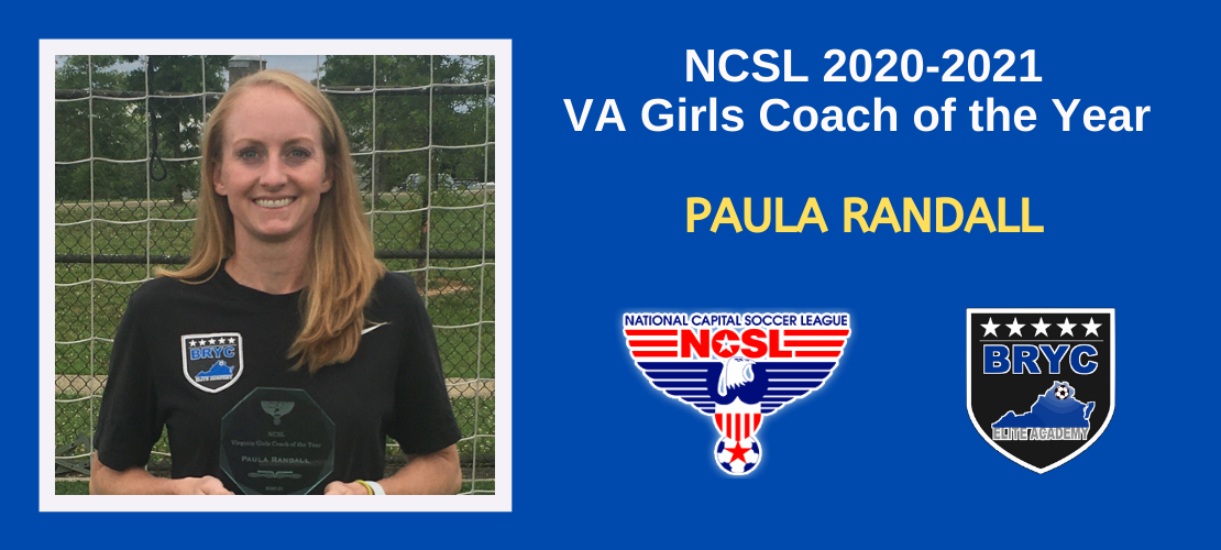 Paula randall Girls Coach of the Year